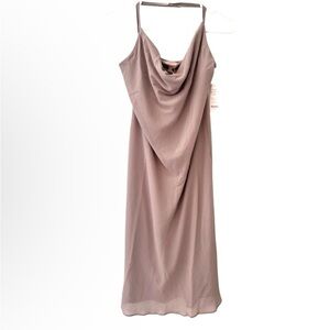 NWT Show Me Your MuMu Verona Cowl Neck MIDI Dress. Wedding Formal Slip Dress SzM